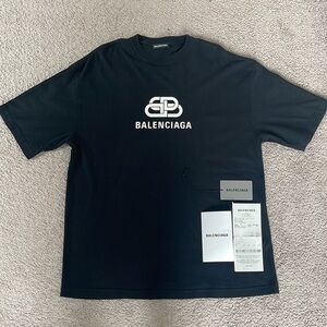 Balenciaga Bb T-Shirt, Black